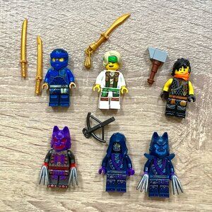 Ninjago Lloyd Jay Cole Wolf Mask Guard Warrior minifigures Lego lot minifig